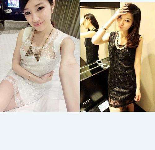 Elegant Lace Top/Dress (Available in Black & White)